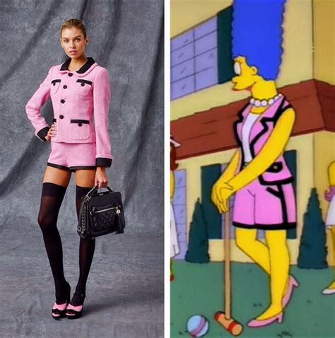 marge chanel suit costume|marge simpson Chanel suit.